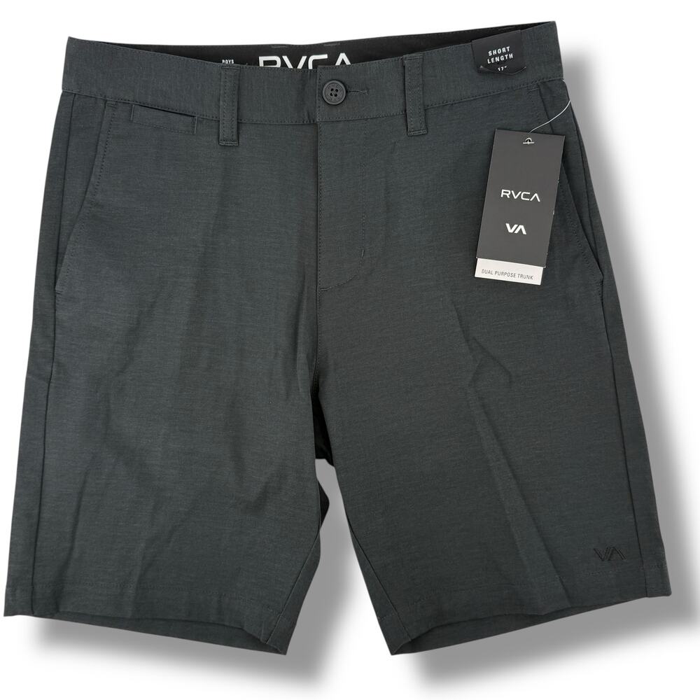 RVCA Boys Black Charcoal Shorts